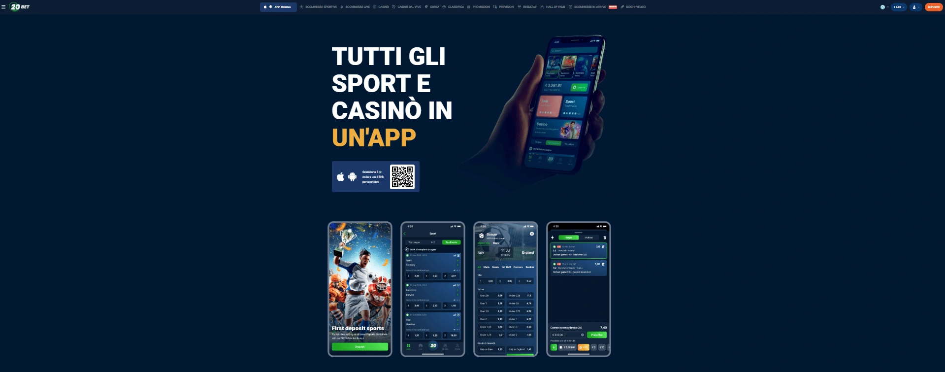 20bet app login